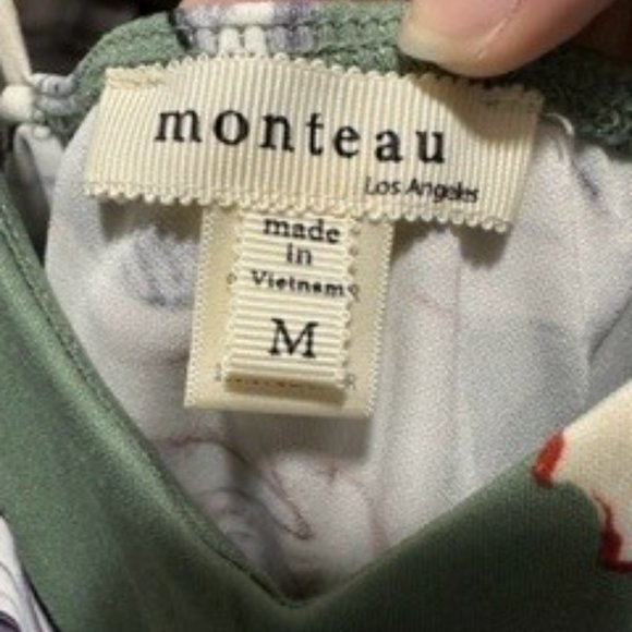 Francesca's Collections Olive Floral Mini Dress - Picture 4 of 5